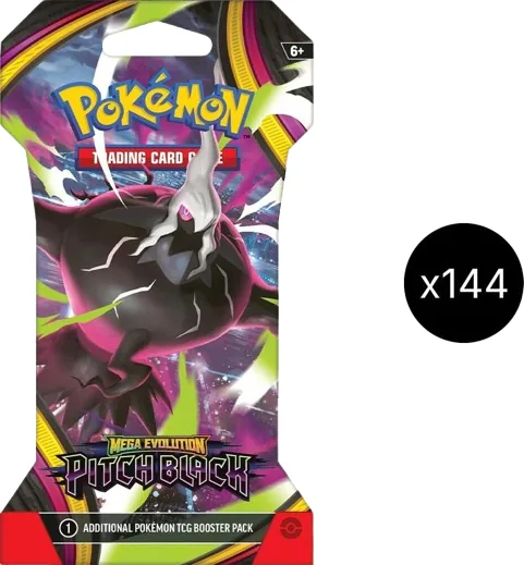 Pitch Black Sleeved Booster Case product image